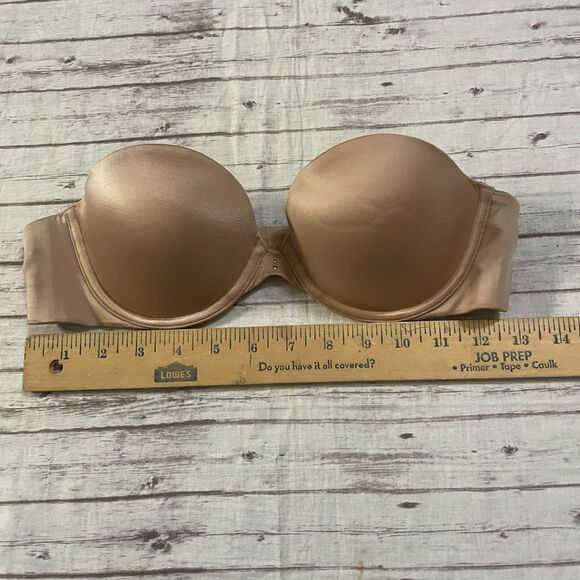 Victorias Secret Womens Bra Size 34B Beige Biofit Multi Way Strapless Underwire - Picture 4 of 7